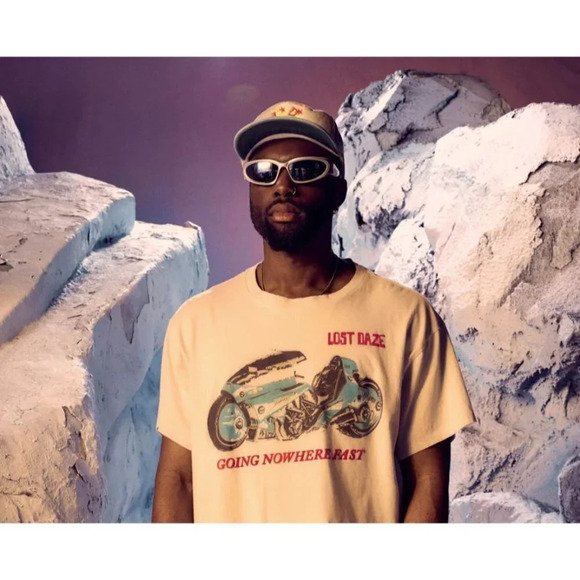 Lost Daze Spiral Trucker Hat in Sky Grey Cream One Size New Mens Snapback Cap - Picture 13 of 14